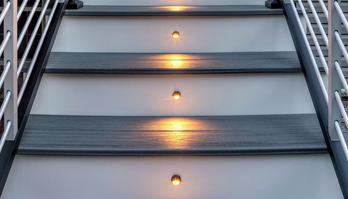 High Riser Lights Trex® LED Aluminum Stair Riser Light - Advantage Lumber