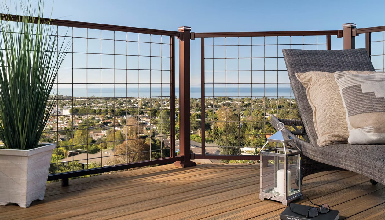 Wire Mesh Deck Railing Panel Wire Cable Railing : R/Decks