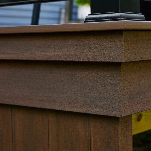 TimberTech® Advanced PVC Riser/Fascia by AZEK®, Vintage Collection® Mahogany