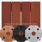 12 x 12 Brazilian Redwood (Massaranduba) Deck Tile Kit