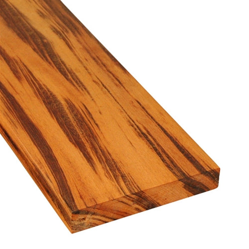 5/4 x 6 Tigerwood Wood One Sided Pre-Grooved Decking