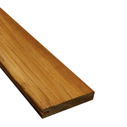 1 x 4 +Plus® Teak One Sided Pre-Grooved Decking (21mm x 4)