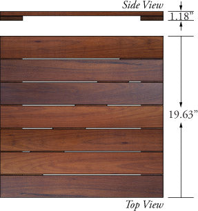 Ipe Deck Tiles 20 x 20 - Smooth