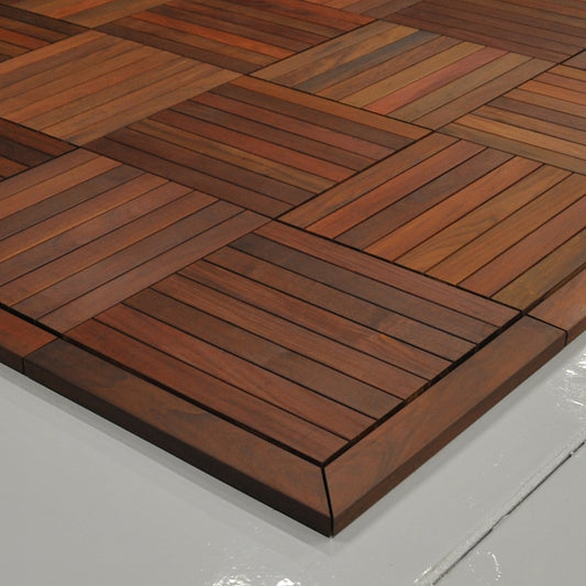 24 x 24 Advantage Deck Tile® Edge Trim - Outside Corner Set