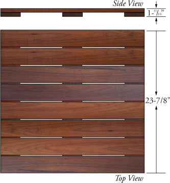 Ipe Advantage Deck Tiles® 24 x 24 - Smooth