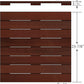 Brazilian Redwood (Massaranduba) Deck Tiles 24 x 24 - Smooth