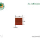 2 x 2 Brazilian Redwood (Massaranduba) Wood