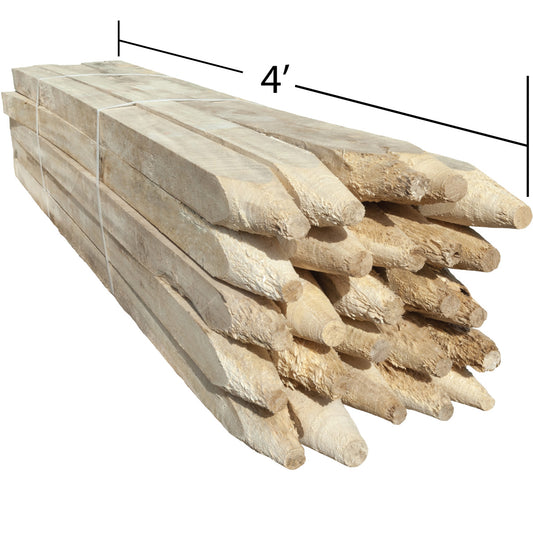 Hardwood Stakes - Approx 1.5" x 1.5" x 4'