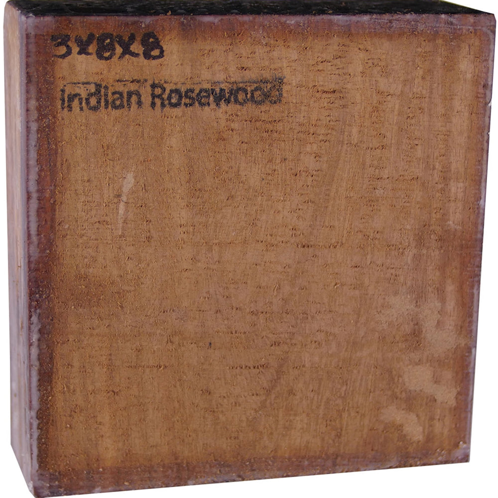 3″ x 8″ x 8″ Indian Rosewood Turning Blank