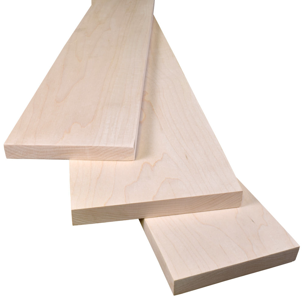 4/4 Hard Maple Lumber, 25–100 Bd Ft Pack
