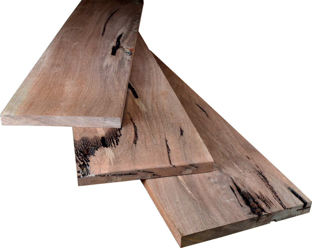 4/4 Pecky Bolivian Walnut Lumber, 25–500 Bd Ft Pack