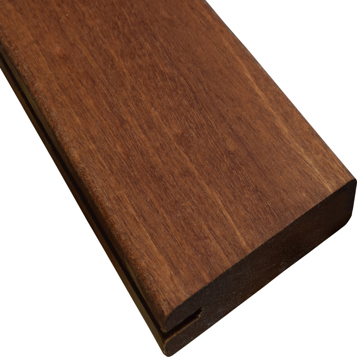 5/4 x 4 Mahogany (Red Balau) Wood One Sided Pregrooved Decking