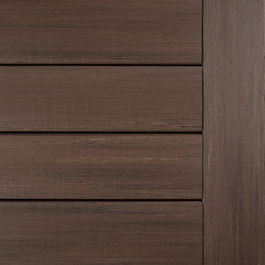 TimberTech® Advanced PVC Riser/Fascia by AZEK®, Landmark Collection® American Walnut