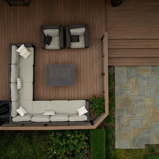 TimberTech® Advanced PVC Decking by AZEK®, Vintage Collection® English Walnut