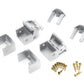 Trex Signature® Stair Swivel Bracket - Classic White (1 Top and Bottom Swivel Brackets, 2 Fastener Covers & 1 Fastener Pack) #WTSWSBKTAL