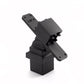 Trex Signature® 2.5" Swivel Crossover Bracket (Stair) - Charcoal Black (Bracket, & 2 Post-to-Bracket Fasteners) #BK25RCSWSCBKTAL