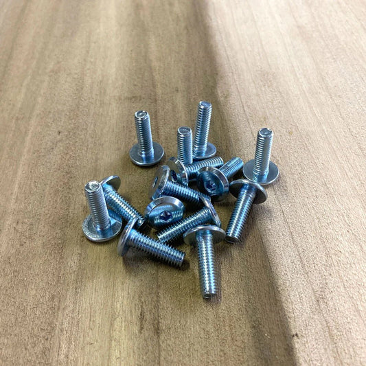 RAMPA® Type KF M6 ZINC Wood Insert Bolt Screws: (10) M6 x 20mm Bolt Screws (1) Allen key