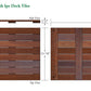 Tigerwood Deck Tiles 24 x 48 - Smooth