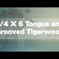 5/4x6 Tigerwood Tongue & Groove 6'-18' Deck Surface Kit