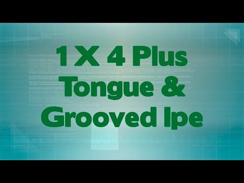 1 x 4 +Plus® Ipe Wood T&G Square-Edge Decking (21mm x 4)