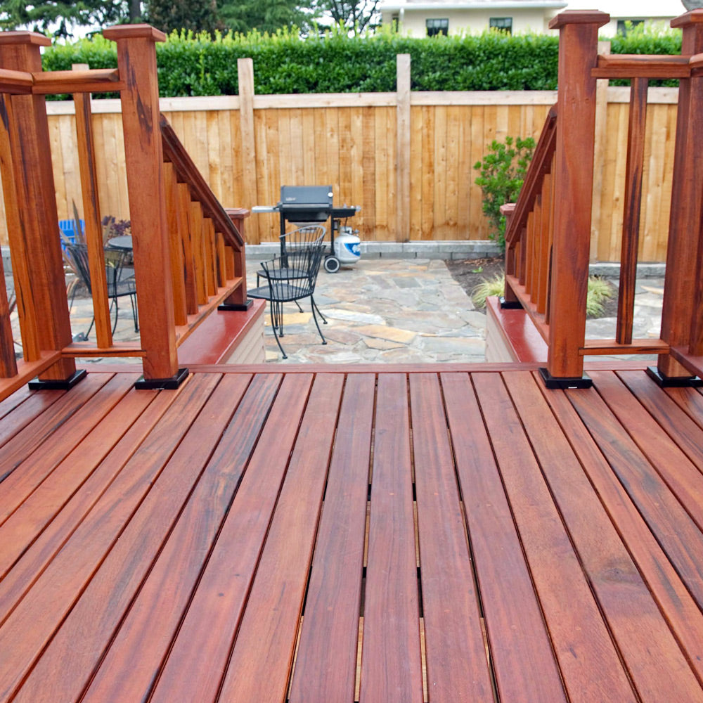 5/4x4 Tigerwood Pregrooved 6'-18' Deck Surface Kit