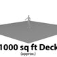 5/4x4 Garapa Pregrooved 6'-18' Deck Surface Kit